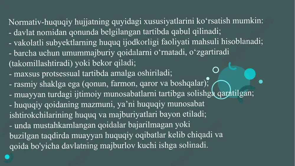 elchixonalar va vakolatxonalar egallab turgan hudud, muayyan davlat bayrog‘i ostida bo'lgan dengiz, daryo, havo va kosmik kemalar hududi. 14 e'tiboringiz uchun rahmat! 15 image2.png image5.png image6.jpeg image4.png image7.jpeg image8.jpeg image3.png image9.jpeg image10.jpeg image11.jpeg image12.jpeg image13.jpeg image1.png
