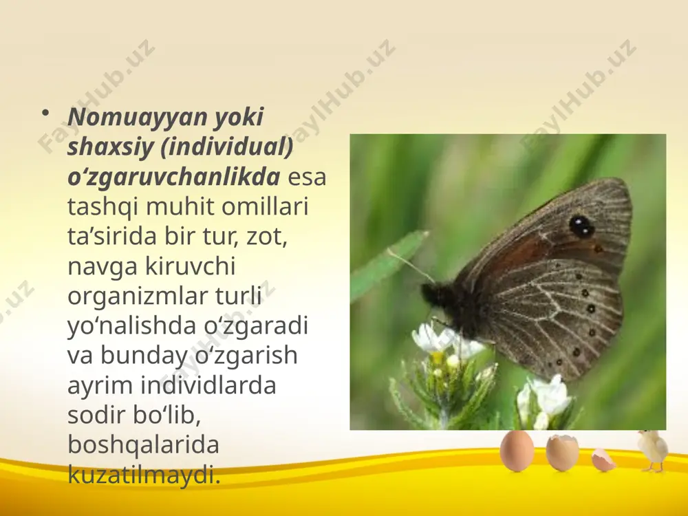 evolutsiyani harakatlantiruvchi kuchlari. irsiy o‘zgaruvchanlik. 10 - sinf - Page 4