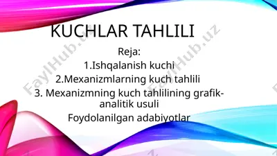kuchlar tahlili — PPTX