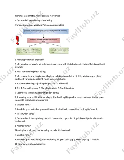 4-smenar grammatika morfologiya va morfemika — DOCX