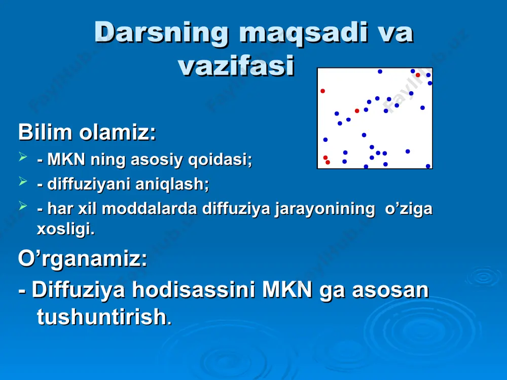 gazlar, suyuqliklar va qattiq jismlarda diffuziya dars ishlanma - Page 3