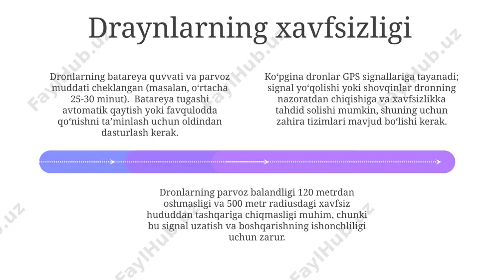 raynlarni ishlab chiqaruvchilar add text add text add text add text add text add text ba'zi kichik dron ishlab chiqaruvchilar ochiq manbali texnologiyalardan foydalanib, o'z mahsulotlarining narxini pasaytiradi va shu bilan bozorga yangi model va innovatsiyalarni tezroq chiqaradi. dronlar ishlab chiqaruvchilarining 30% dan ortig'i xitoyda joylashgan bo'lib, ular global bozordagi ulushi 70% dan yuqori. yirik dron ishlab chiqaruvchilarning aksariyati, masalan dji, 1000 dan ortiq xodimlarni ishga olib, murakkab dasturiy ta'minot va apparat texnologiyalariga ega. draynlarga oid yangiliklar 01 02 03 komersiyaviy dronlar bozorining hajmi 2025 yilga kelib 40 milliard dollarga yetishi kutilmoqda, bu texnologiyaning tez rivojlanishini ko'rsatadi. dronlarning avtonom navigatsiya tizimlari 95% gacha aniqlikka erishdi, bu esa gps signallarining yo’qolishi holatlarida ham xavfsiz parvozlarni ta’minlaydi. engil vaznli dronlarning batareya muddati 30 daqiqagacha oshirdi, bu esa kuzatuv va suratga olish vaqtini sezilarli darajada kengaytirdi. sales 1st qtr 2nd qtr 100 0 sales 1st qtr 2nd qtr 100 0 sales 1st qtr …