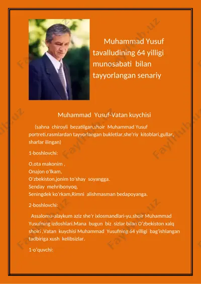 muhammad yusuf-vatan kuychisi — DOCX