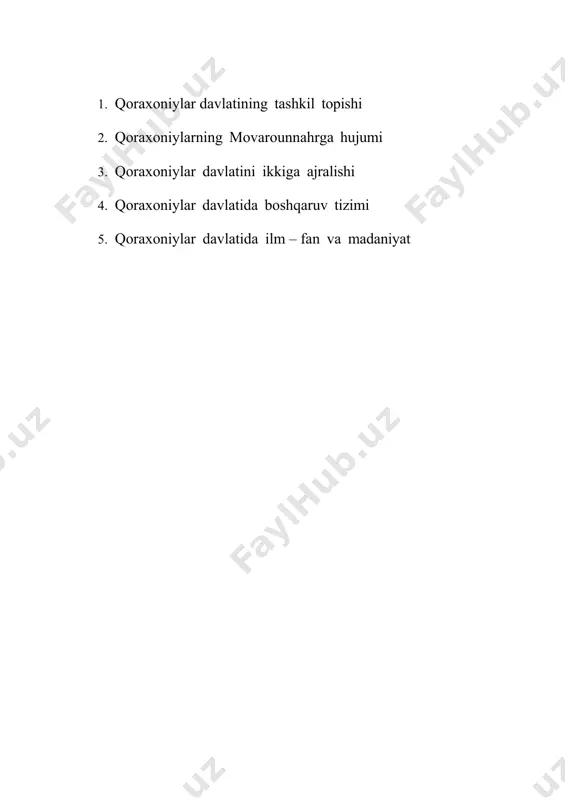 alabasiga bug`raxon bilan xurosonning somoniy hokimi abu ali simjur o`rtasida tuzilgan hufyona ittifoq hamda lashkarboshi foiqning sotqinligi sabab bo`lgan. natijada qoraxoniylar buxoroni jangsiz ishg`ol etadilar, amir nuh esa chorjo`yga qochishga majbur bo`ladi. ammo bug`raxon kasallanib, o`z vatani koshg`arga ketayotganda vafot etadi. qoraxoniylar buxorodan katta o`lja bilan qaytadilar. qoraxoniyalarning yangi yo`lboshchisi bo`lgan elikxon nasr buxoroga qayta hujum uyushtiradi. 995-996 yillarda nuh ii sabuh tegin madadi bilan qoraxoniylar hujumini daf etadi. 999 yili qoraxoniylar yana buxoroni yana ishg`ol etib, amir abdul malik ii va podshoh oilasini asirga oladilar. bu hol movarounnahrda hokimiyat qoraxoniylar foydasiga uzil-kesil hal bo`lishiga olib keladi. qoraxoniylar davlati koshg`ardan amudaryogacha cho`zilgan sharqiy turkiston, yettisuv, shosh, farg`ona va qadimgi so`g`d yerlarini o`z ichiga olgan. 1005 yilgacha somoniylarning so`nggi vakili al-muntasir qoraxoniylar bilan muvaffaqiyatli kurashgan, biroq raqibning ko`psonli qo`shini pirovard g`alabani ta'minlagan. bog`dod halifi fatvosi bilan elikxon nasr ibn ali movarounnahrda o`z hukmronligini o`rnatdi. movarounnahrni zabt etgach qoraxoniylar dehqonlar tabaqasini yakson …