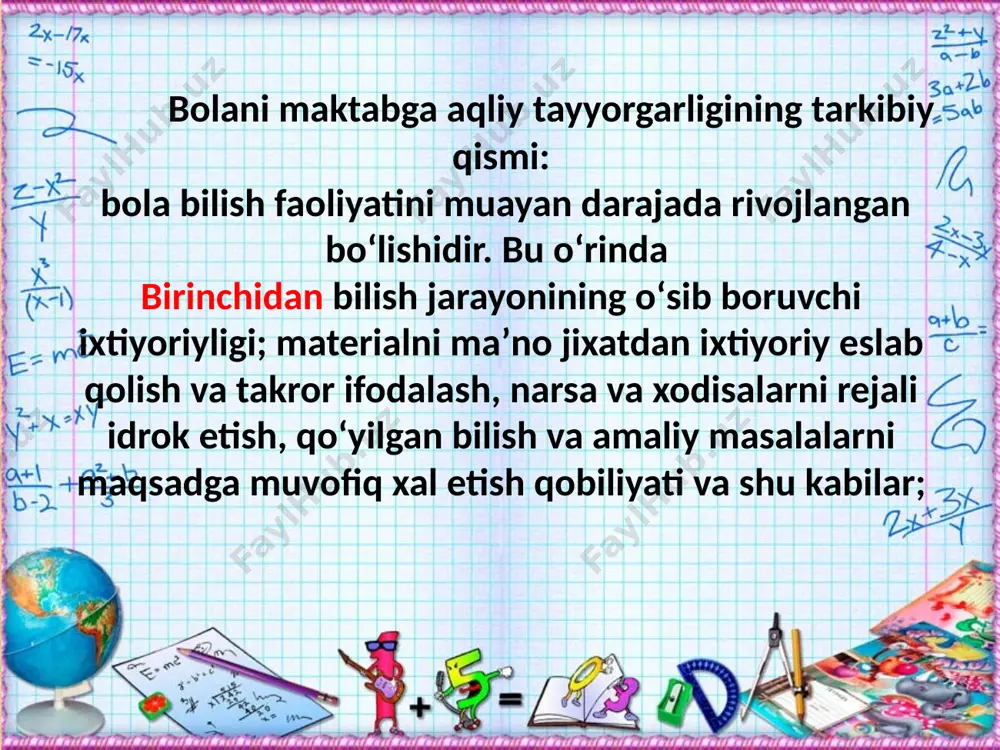 maktabga tayyorgarlik tushunchasi - Page 5