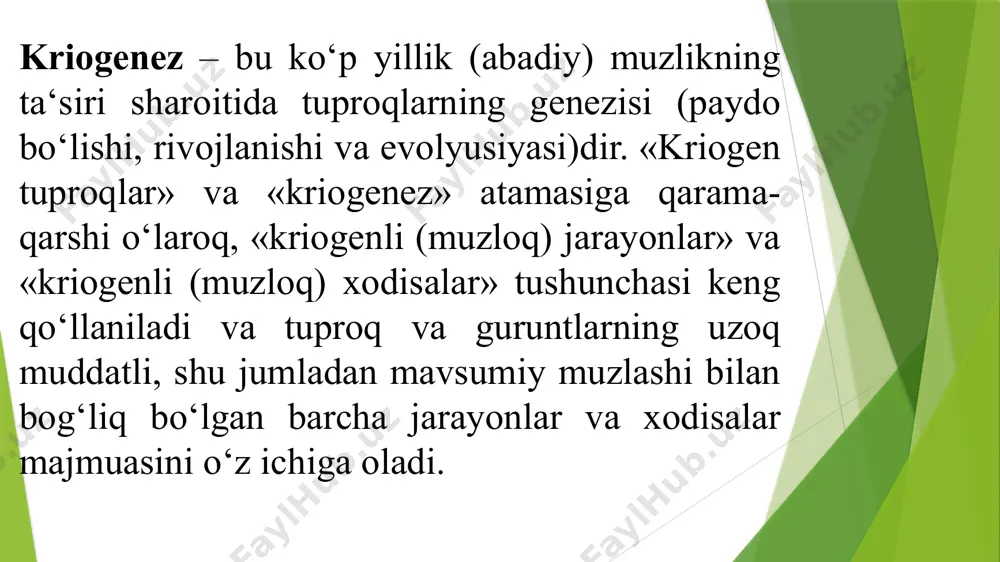 imoliy qirg‘oqlarida (chelyuskin ko‘rfazida) tarqalgan. bundan tashqari shimoliy amerikada (kanada arktika arxipelagida), grendlandiyada va boshqa joylarda keng tarqalgan. arktika tuproqlari hozirgi zamon amerika klassifikasiyasiga binoan entisollar va inseptisollar tartibiga kiradi, kanada klassifikasiyasiga ko‘ra esa kriogen regosollar va kriosollarga kiradi. o‘simliklari asosan yo‘sunlar, lishayniklar, turli xildagi suv o‘tlaridir. o‘simlik qoplami sovuqdan hosil bo‘lgan yoriqlar, qurishi tufayli hosil bo‘lgan yoriqlar va boshqa genezisdagi kichik depressiyalarda tarqalgan. dengiz sathidan 100 m balandlikda o‘simlik qoplami deyarli bo‘lmaydi. o‘simliksiz (yalang) gurunt 70- 95% ni egallaydi. tuprog‘i bor - yo‘g‘i 30-40 sm qalinlikda va 1,5 oyga yaqin muddatga eriydi. arktika tuproqlarining profili bahorda va yozning boshlanishida muzloq ustidagi gorizont muzining erishi tufayli hosil bo‘lgan suvning yig‘ilib qolishi tufayli kuchli o‘ta namlanadi; yozda tuproq yuzasi sutka davomida insolyasiya (tushadigan quyosh nuri) va kuchli shamollar ta‘sirida quriydi va yoriladi. arktika tuproqlarini ikkita tipchaga bo‘lish mumkin: 1) arktika cho‘l va 2) arktika tipik gumusli. arktika tuproqlarining eng xarakterli xususiyatlaridan …