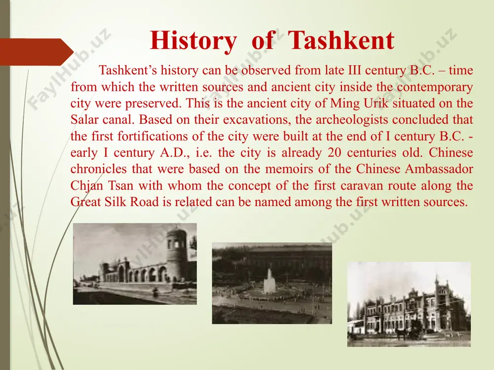 and culture. this period is called the «golden age», «muslim renaissance» in the history of economic and cultural development of movaro-un-nahr, where tashkent played one of the key roles. in 1503 tashkent was conquered by sheibani-khan. tashkent’s role as economic and cultural center had grown significantly under the rule of suyunij-khodja-sultan, one of the most powerful khans. struggle between the sheibanids and kazakh sultans for owning the capital continued for many decades. in xvi century the grand campaign of civil construction was started in tashkent. part of buildings were preserved to our days. in 1554 nauruz akhmed became the supreme ruler of the sheibanids’ state, and cities of fergana were subjected to him. however, siege of bukhara was failure gand in samarkand khan was killed in his own camp. in xvi century bukhara’s ruler made marches on tashkent. in 1582 abdulla-khan finally subjected tashkent to his rule. during the rule …