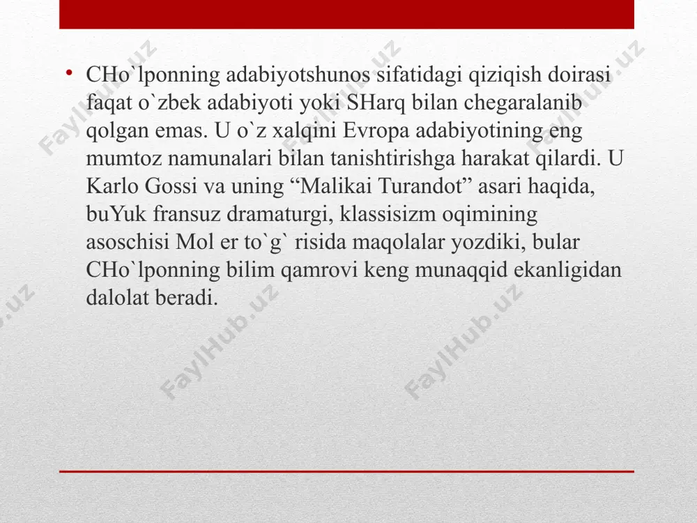 cho’lpon va fitratning adabiy tanqidiy qarashlari - Page 5