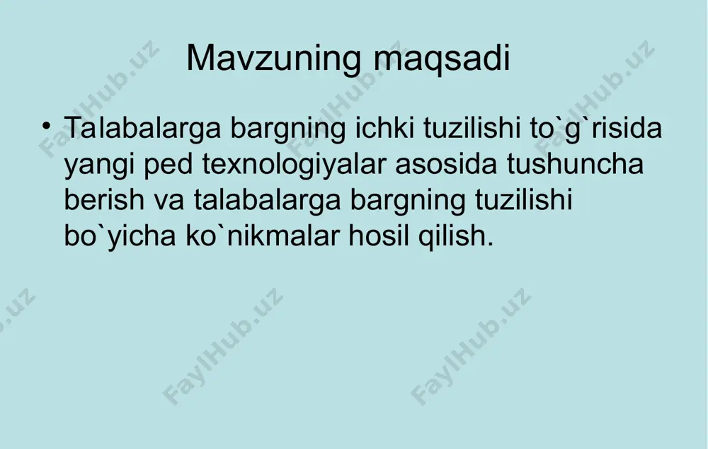 barglarning ichki tuzilishi - Page 3