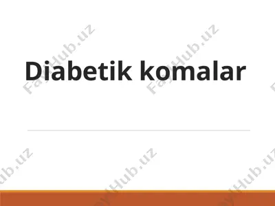 diabetik komalar — PPTX