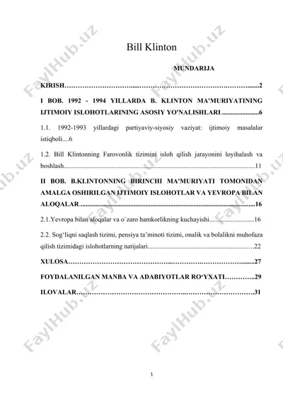 bill klinton — DOCX