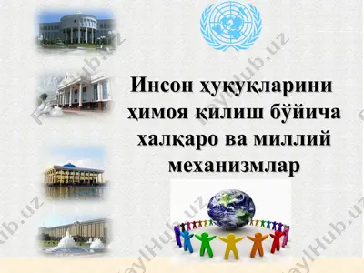 инсон ҳуқуқларини ҳимоя қилиш бўйича халқаро ва миллий механизмлар — PPT