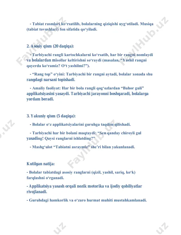 mtt tarbiyachisining bir kunlik faoliyatini rejalashtirish va modellashtirish - Page 5