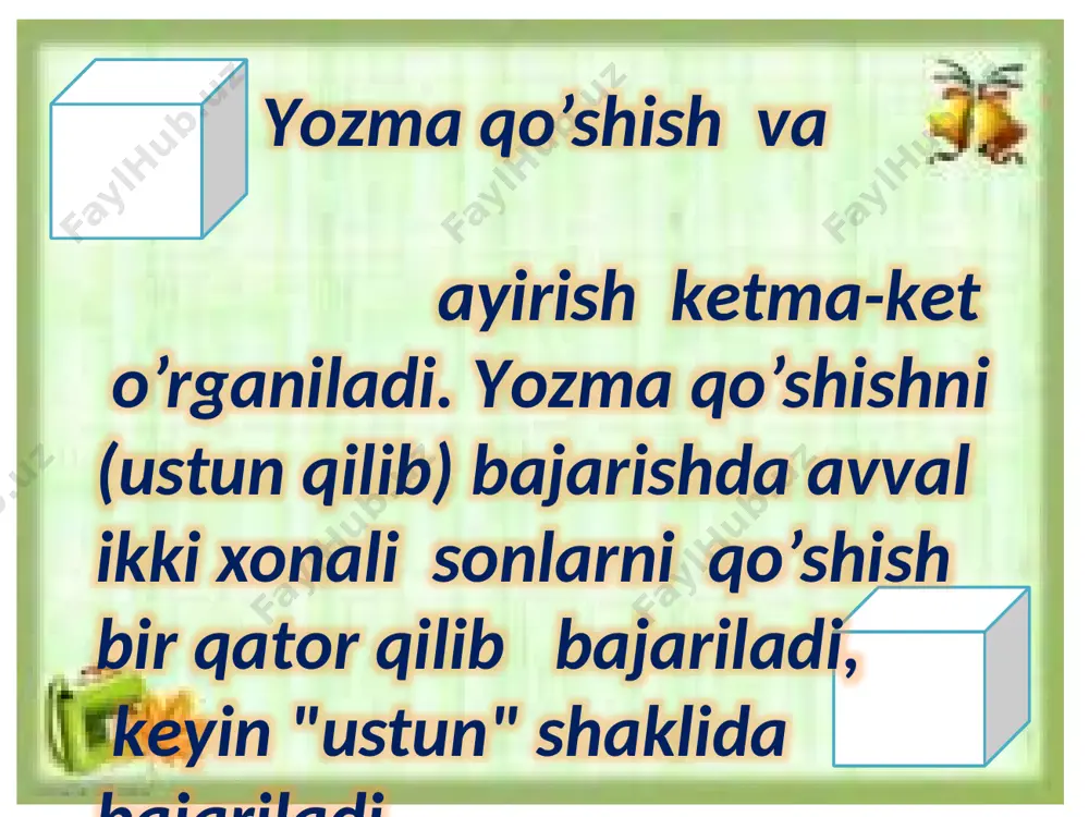 1-20 bo'lgan sonlarda amallar - Page 2