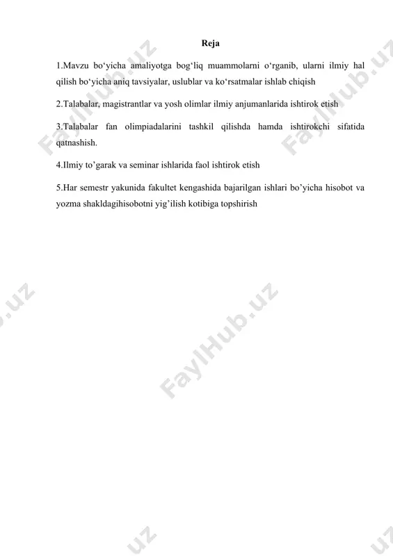 n issiqxona kombinatlari qurilgan, bundan tashqari, bizning respublikamizda oilalarimizni sabzavot mahsulotlari bilan ta’min yetish va tijorat maqsadida turli kichik hajmdagi 50 m2 dan 500 m2 gacha maydonga yega bo’lgan issiqxonalar ko’plab qurilmoqda. 2022 yilda himoyalangan yer maydonlarda yetishtirilgan mahsulot miqdori 574, 9 ming tonnani, shundan 449,9 ming tonna sabzavot, 79,8 ming tonna sitrus ekinlari va 45,2 ming tonna boshqa ekinlar tashkil qilgan. bodring (cucumis sativus l.) – qovoqdoshlar (cucurbitacyeaye) oilasiga mansub bir yillik o’simon o’simlik, himoyalangan maydonlarda yetishtiriladigan asosiy yekin bo’lib, u yeng ko’p hosil va daromad beradi. o’zbekistonda bodring issiqxona maydonining 55-57 % ini yegallab, yalpi mahsulotining 60 % ini tashkil yetmoqda. aholini mavsumdan tashqari muddatlarda servitamin mahsulot bilan ta’minlash dolzarb vazifa hisoblanadi. himoyalangan va ochiq yerlarda bodring yetishtirish texnologiyasi va sharoitlari bir-biridan sezilarli farqlanadi. bu muayan sharoit va talablarga javob beradigan yaroqli osilli nav va duragaylardan foydalanishni taqoza yetadi. magistrlik dissertasiya mavzusi “bahorgi plyonkali issiqxonalarda bodring navlarining o’sishi, …