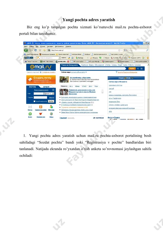 69. 2. s.s.gulomov, b.a.begalov. informatika va axborot texnologiyalari. darslik.- t.: “fan”. 2010.- 628 bet. 3. informatsionnie texnologii v ekonomike i upravlenii: uchebnik /pod red. prof. v.v. trofimova. 2-e izd., pererab. i dop. - m.: yurayt, 2016.- 482 s. 4. avtomatizirovannie informatsionnie texnologii v ekonomike: uchebnik / pod red. prof. g.a. titorenko. 2-e izd. pererab. i dop. - m.: yuniti, 2015. -399 s. 5. kenjabayev a.t., jumaniyazova m.yu., tillyashayxova m.a. informatika va axborot texnologiyalari. o’quv qo’llanma. “iqtisod-moliya”. 2013, 160 bet. internet sayti: www. http://el.tfi.uz/pdf/mddj22.uzk.pdf - toshkent moliya instituti elektron kutubxonasi; image6.jpg image7.jpg image8.jpg image9.jpg image10.jpg image1.jpg image2.jpg image3.jpg image4.jpg image5.jpg