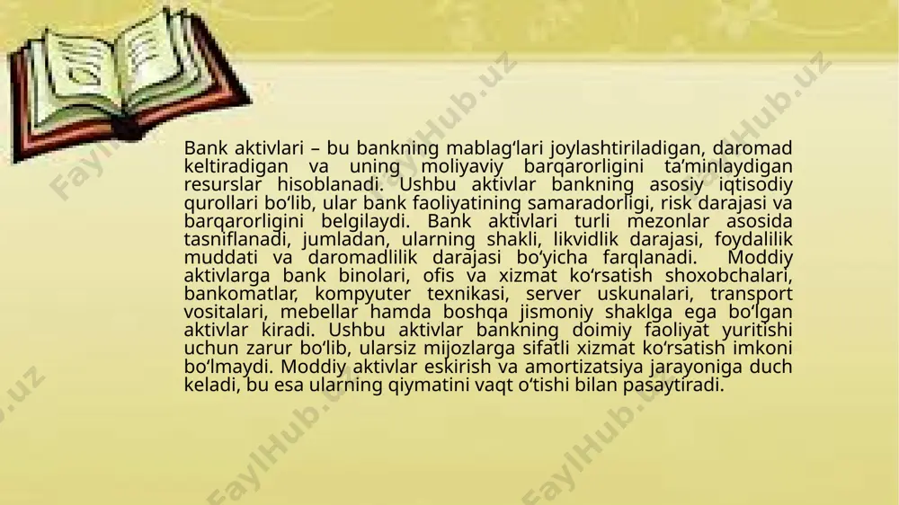 banklarda moddiy va nomoddiy aktivlar - Page 5