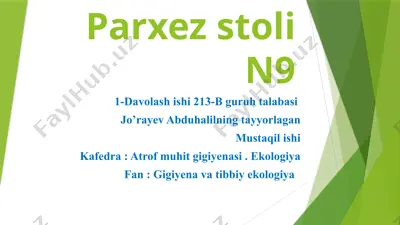 parxez stoli n9 — PPTX