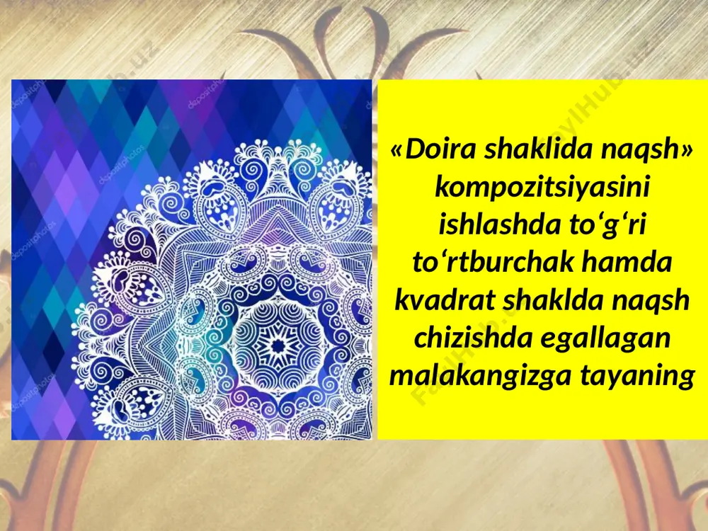 doira shaklida naqsh ishlash. 4- sinf - Page 4
