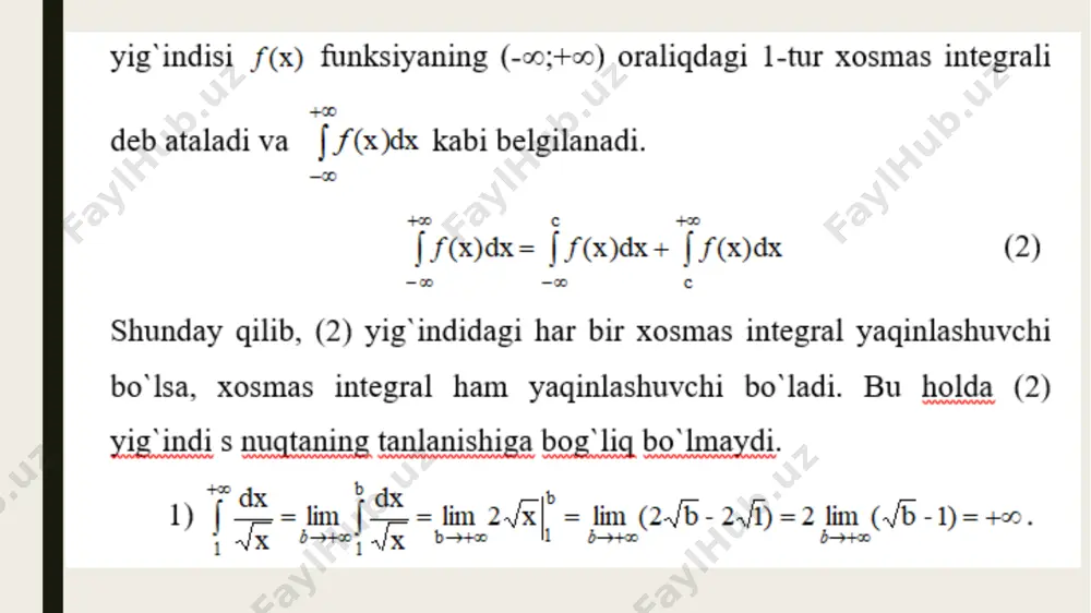 xosmas integrallar - Page 4