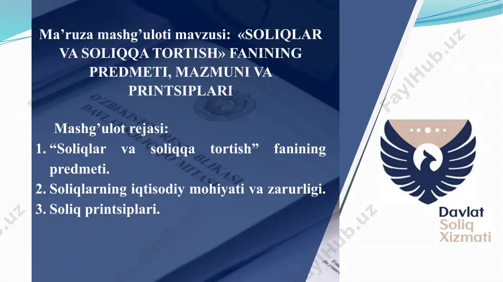 soliqlar va soliqqa tortish - Page 5