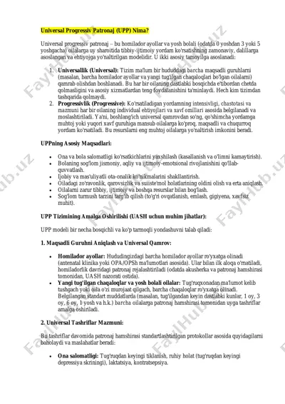 universal progressiv patronaj (upp) — PDF