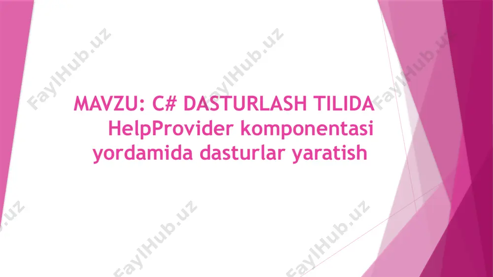 m, zamonaviy internet-muhitida samarali ishlashi uchun unga bir qator xossalar yetmayapti, ulardan biri bir qancha kompyuter tillarini (ko‘p tilli dasturlash) o‘zaro aloqa imkoniyatlarini qo‘llab-quvvatlash hisoblanadi. ko‘p tilli dasturlash deganda turli tillarda yozilgan kodning birgalikda ishlash qobiliyati tushuniladi. bu imkoniyat katta dasturlarni yaratishda, shuningdek ko‘plab kompyuter tillarida va turli xil operatsion muhitlarda foydalanish mumkin bo‘lgan alohida komponentlarni dasturlashda juda muhimdir. windows platformalarini to‘g‘ridan-to‘g‘ri qo‘llab-quvvatlashning yo‘qligi java ning jiddiy kamchiligi hisoblanadi (garchi java-dasturlari windows muhitida installirlashgan jvm mavjudligida bajarishi mumkin bo‘lsa ham).ushbu muammoni hal etish uchun microsoft kompaniyasi 1990 yillar oxirida bu kompaniyaning umumiy strategiyasi .net ning tarkibiy qismi hisoblangan c# tilini ishlab chiqdi (tilning bosh me’mori anders xeylsberg). alfa-versiya tili 2000 yil o‘rtalaridan muomala chiqarila boshlandi. visual studio muloqot oynasi. microsoft korporatsiyasi o’zining oynalar bilan ishlovchi va dunyoda eng ko’p tarqalgan va juda ham ko’p foydalanuvchilar tomonidan ma’qullangan operatsion tizimi windows uchun ishlab chiqqan visual studio (bundan so’ng vs deb yuritiladi) …