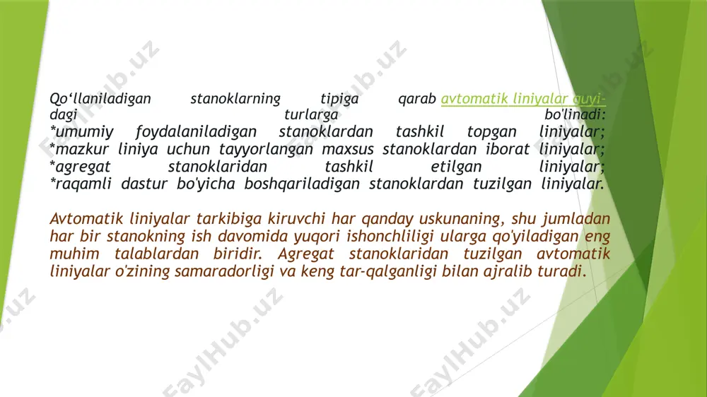 avtomatik liniyalar, agregat stanoklari va dastur boshqariladigan stanoklar - Page 5