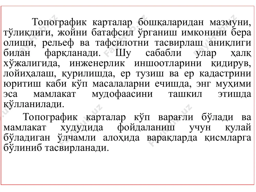 топографик карталар ва планлар - Page 4