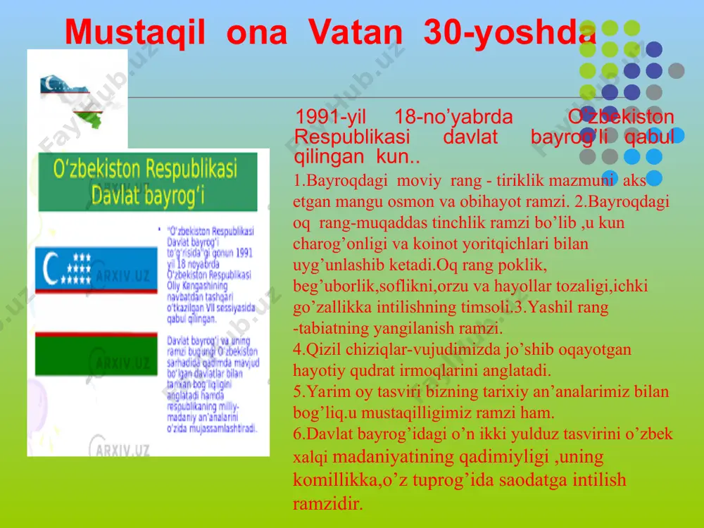 mustaqil ona vatan 30-yoshda taqdimoti - Page 5