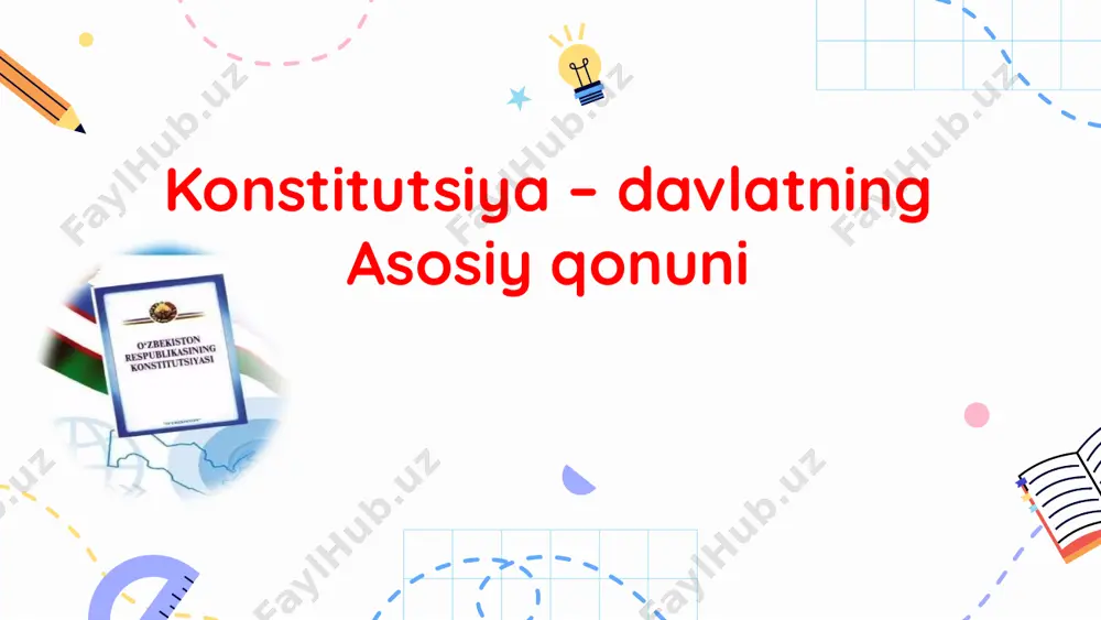 o‘lish demakdir. biroq ba’zi holatlarda jamiyatda huquqiy nigilizm va huquqiy madaniyatsizlik kabi noxush holatlar uchrab turadi. bunda qonunlar buziladi yoki ijro etilmaydi. huquqiy nigilizm huquqiy madaniyat kishilarning huquqiy bilim darajasi, huquqqa nisbatan ongli munosabati, huquqni hurmat qilishi va unga rioya qilishidir huquqiy madaniyatga ega shaxs: qonun normalarni muayyan darajada biladi. ijobiy huquqiy ong egasi bo‘ladi huquqni hurmat qilishga asoslangan xulq-atvorga ega bo‘ladi huquqiy madaniyat qonun ustunligi tamoyili mamlakat miqyosida qonuniy tartibot muhiti qonunlarning qat’iy ustunligi barchaning konstitutsiya va qonunlarga so‘zsiz itoat etishi qonun buzilgan taqdirda belgilangan tartibda javobgarlik konstitutsiyasi mamlakatning butun hududida oliy yuridik kuchga egaligi o‘zbekiston respublikasida o‘zbekiston respublikasi konstitutsiyasi va qonunlarining ustunligi so‘zsiz tan olinadi. o‘zbekiston respublikasi konstitutsiyasi butun hududida oliy yuridik kuchga ega, tomamlakatning ‘g‘ridan to‘g‘ri amal qiladi va yagona huquqiy makonning asosini tashkil etadi. o‘zbekiston respublikasi konstitutsiyasi 15-moddasi huquq ustuvorligi (“rule of law”) davlat va mansabdor shaxslarning, fuqarolar va ular birlashmalarining faoliyati huquq bilan bog‘liqligi, huquqqa …