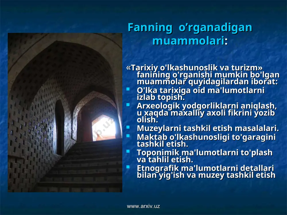 tarixiy o’lkashunoslik va turizm tarixi va turlari - Page 5
