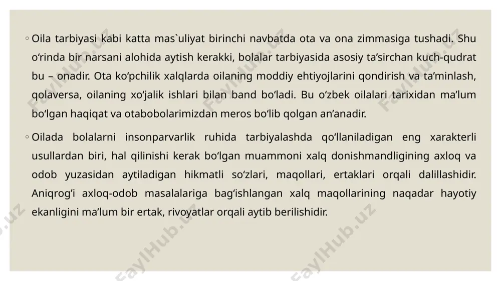 o’zbekistonda oila pedagogikasi fanining rivojlanish tarixi - Page 5