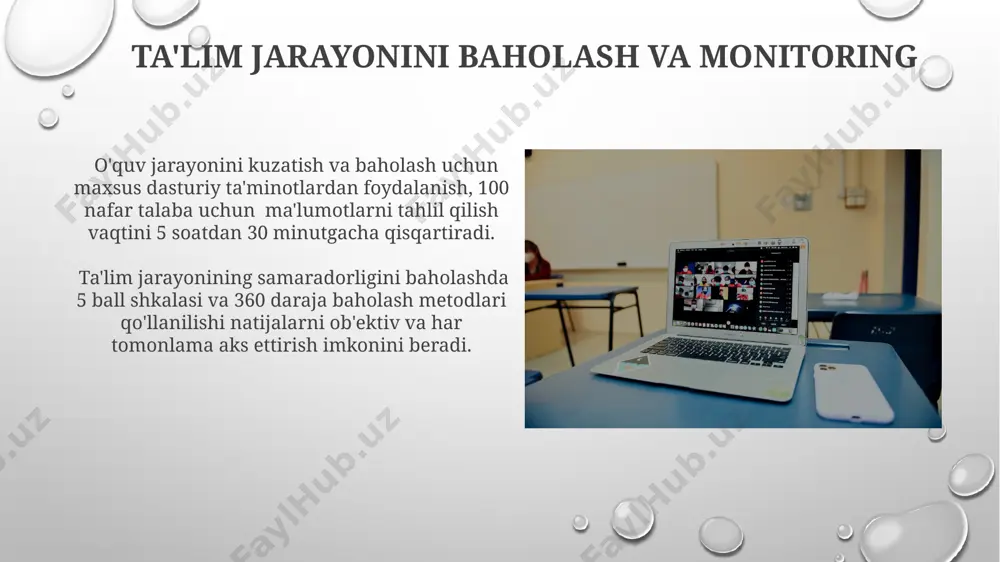 tellekt asosidagi ta'lim platformalari, o'quv jarayonini individualizatsiya qilish va 20% ga yaqin o'quv samaradorligini oshirish, shuningdek, avtomatlashtirilgan baholash tizimlari orqali vaqtni tejash imkonini beradi. zamonaviy 3d modellashtirish dasturlari, masalan, blender yoki autocad, o'quvchilarga 3 o'lchovli modellarning 1000 dan ortiq turli xil elementlarini yaratish va tahlil qilish imkoniyatini beradi. interaktiv o'quv dasturlari va platformalar o'quv maqsadlariga erishish uchun interaktiv testlar va viktorinalarni qo'llash, o'quvchilarning bilim darajasini 20 ta turli savollar orqali ob'ektiv baholash imkonini beradi. virtual laboratoriyalar va simulyatsiyalar yordamida 5 dan ortiq murakkab tajribalarni xavfsiz va samarali o'tkazish mumkin, bu esa amaliy ko'nikmalarni shakllantirishga yordam beradi. onlayn ta'lim resurslari va kutubxonalar "мoodle" каби онлайн ўқитиш тизимлари талабалар ва ўқитувчилар ўртасидаги мулоқотни яхшилайди, бу орқали 80% гача муваффақиятли ўқиш самарадорлигига эришиш мумкин. онлайн платформалар орқали таъминланган интерактив тестлар ва викториналар (ўртача 20 та саволдан иборат) билимларни баҳолаш ва ўқув жараёнини самаралироқ ташкил этишга ёрдам беради. ma'lumotlarni tahlil qilish va vizualizatsiya ma'lumotlarni …
