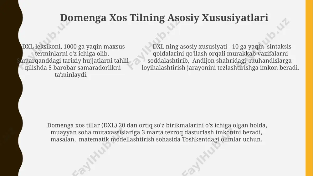 domenga xos til leksikoni va uning xususiyatlari - Page 5