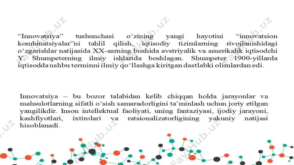 innovatsiyalarning o'zbekistondagi tutgan o'rni - Page 4