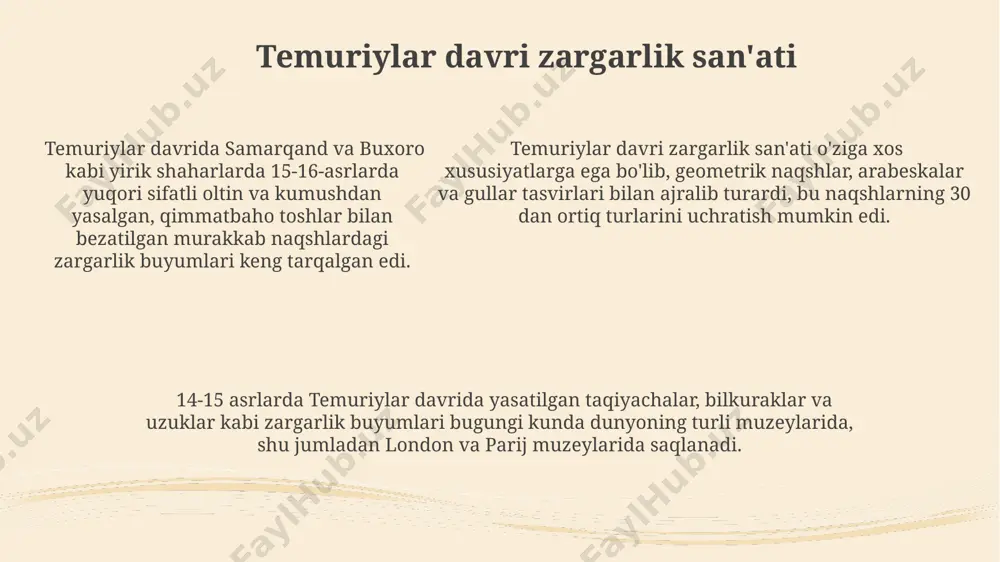 o’zbekiston zargarlik san’ati tarixi - Page 5