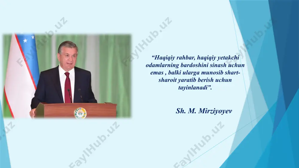 2026-yillarga mo‘ljallangan yangi o‘zbekistonning taraqqiyot strategiyasi to‘g‘risida” pf-60-sonli 28.01.2022 o‘zbekiston respublikasi prezidentining“maktabgacha va maktab ta’limi sohasidagi ilmiy-tadqiqot faoliyatini qo‘llab- quvvatlash hamda uzluksiz kasbiy rivojlantirish tizimini joriy qilish chora-tadbirlari to‘g‘risida”gi qarori. 4963-son. 2021-yil. 25-yanvar mavzuga oid adabiyotlar tahlili shavkat mirziyoyev “yangi o‘zbekiston taraqqiyot strategiyasi”. “toshkent” 2023 119-bet. ____________________ “yangi o‘zbekiston maktab ostonasidan boshlanadi”. sh.sh.ergashov. maktablarda ta`limning sifati, moddiy-texnik bazasidagi kamchilik va yutuqlar. “toshkent” 2022-yil. in-akadeny.uz _______________ maktablarda ta’limning sifati moddiy texnik bazasidagi kamchilik va yutuqlar o‘zaro bog`liq. jeyms klir “atom odatlar” asari “nihol”- 2021 ____________ bu kichik o‘zgarishlar orqali katta muvaffaqiyatga erishish haqida amaliy qo‘llanma a.v.vahobov. t.s.malikov “moliya” darsligi “noshir” nashriyoti 2012-yil 41-78-betlar. ____________________ moliyaviy rejalashtirish, moliyaviy boshqaruv. turkiya: elektron darsliklar va raqamli ta’lim platformalaridan foydalanish, “fatih” dasturi orqali maktablar planshet va raqamli ta’lim resurslari bilan to‘liq ta’minlangan. janubiy koreya: raqamli ta’lim, ilmiy tadqiqotlar va innovatsion texnologiyalarga katta e’tibor qaratadi. chexiya: pullik to‘garaklar yaxshi yo‘lga qo‘yilgan. chexiya ta’lim va sport vazirligi …