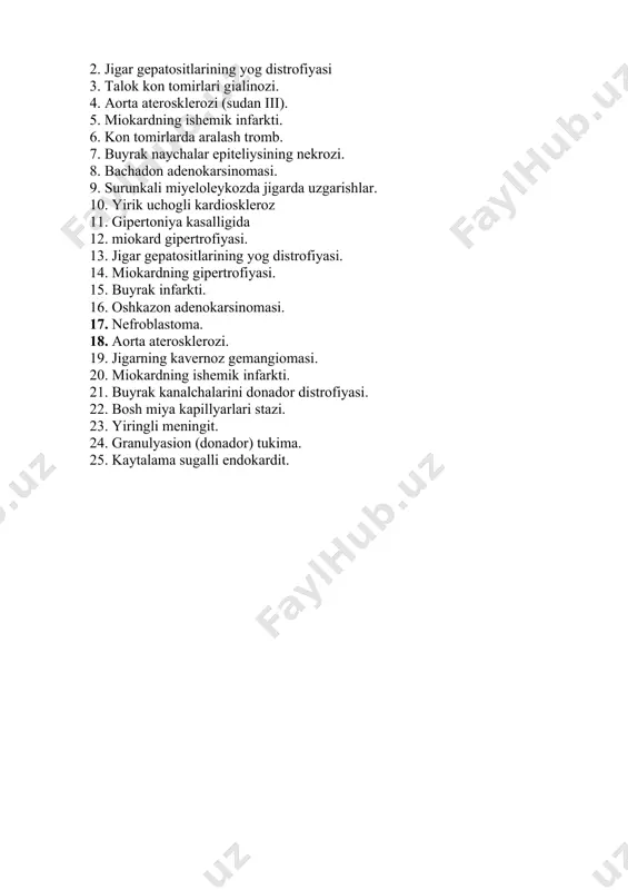 patologik anatomiya fanining asosiy savollari - Page 4