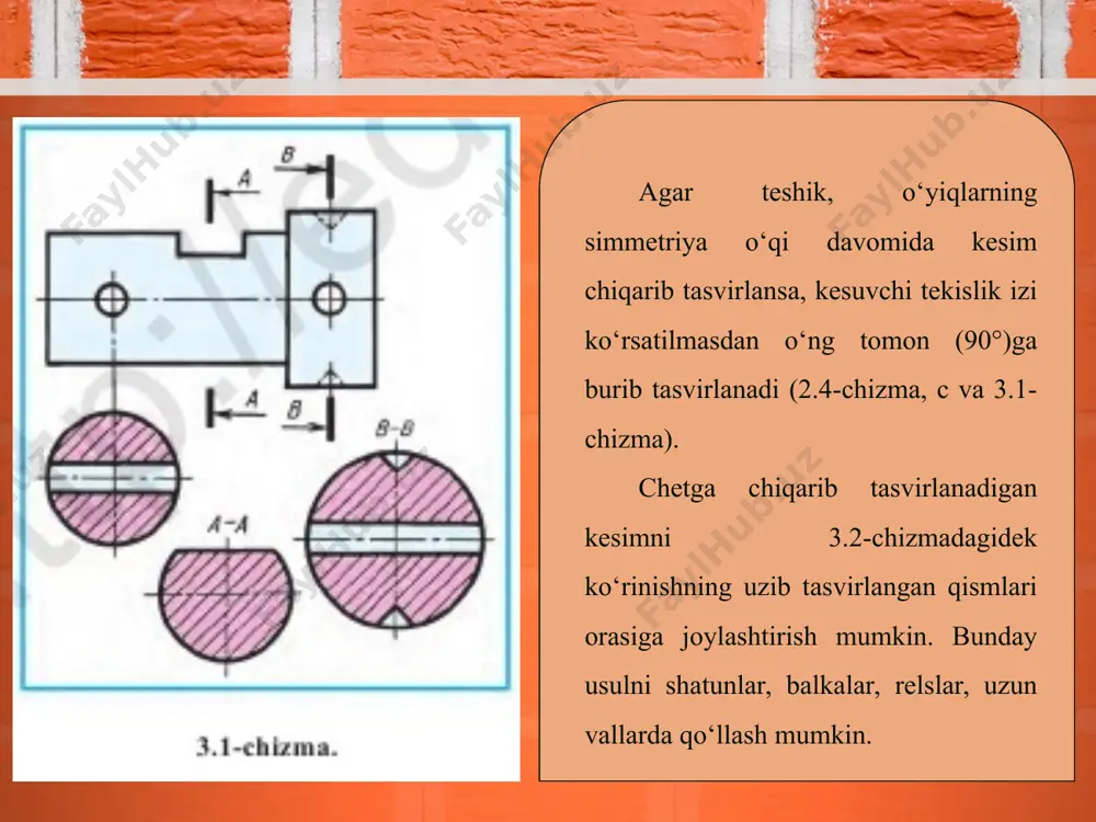 3-§. kesim turlari. 4-§ kesimlarda shartlilik va soddalashtirishlar 9-sinf - Page 3