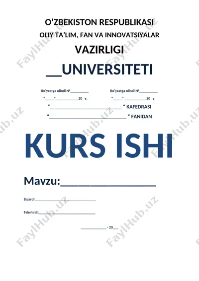 grafik diagrammalarni bajarishga o'rgatish — DOC