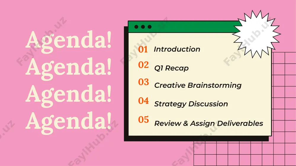 retro powerpoint template - Page 4