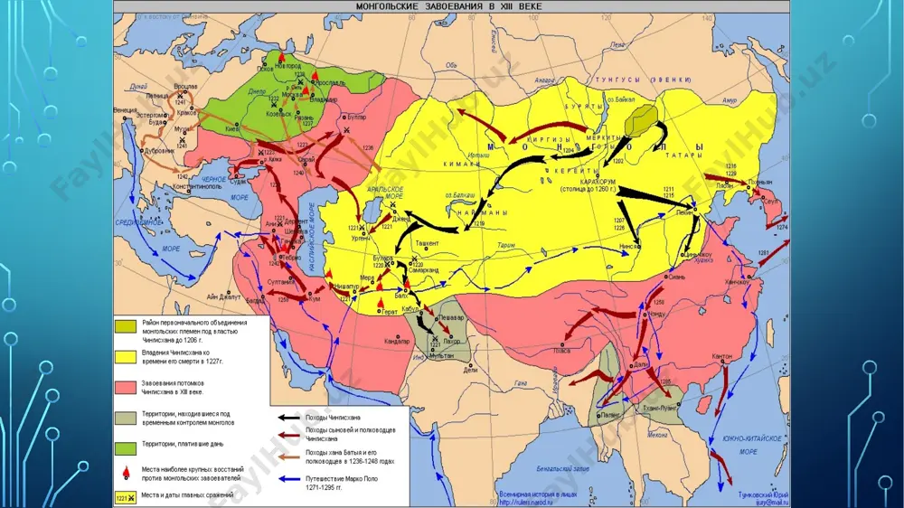 etildi. imperiya qo'shinlarining o'lkadagi harbiy harakatlari davom etayotgan bir sharoitda tuzilgan turkiston viloyatining ma'muriy-hududiy tuzilishi va boshqaruv tizimi ham harbiy maqsadlarga yo'naltirilgan edi. uning hududi o'ng qanot, markaz va chap qanot deb nomlangan hududiy birliklarga bo'lingan. o'ng qanot aralsk shahri, 1-qal'a (keyinchalik kazalinsk shahri) va perovsk (keyinchalik qizil o'rda), markaz esa turkiston va chimkent shaharlari, chap qanot avliyoota, merke va pishpak hududlariga to'g'ri kelgan. viloyatning ma'muriy markazi dastlab chimkent shahri, 1865 yil 15 iyundan esa toshkent shahri belgilandi. 1866 yilda buxoro amirligi hududida olib borilgan harbiy yurishlar natijasida jizzax, zomin, xo'jand, o'ratepa shaharlari bosib olindi. turkiston viloyatining ichki boshqaruvini tashkil etishda eng avvalo uning hududida alohida xolat, ya'ni harbiy xolat e'lon qilindi va butun hokimiyat harbiylar qo'liga topshirildi. o'lkadagi mustamlaka boshqaruv tizimi “harbiylashgan xalq boshqaruvi” deb nom oldi. turkiston viloyati mahalliy ma'muriyatning boshlig'i sifatida harbiy gubernator lavozimi ta'sis etildi. imperator tomonidan tayinlangan viloyat harbiy gubernatoriga bir paytning o'zida ham harbiy, …