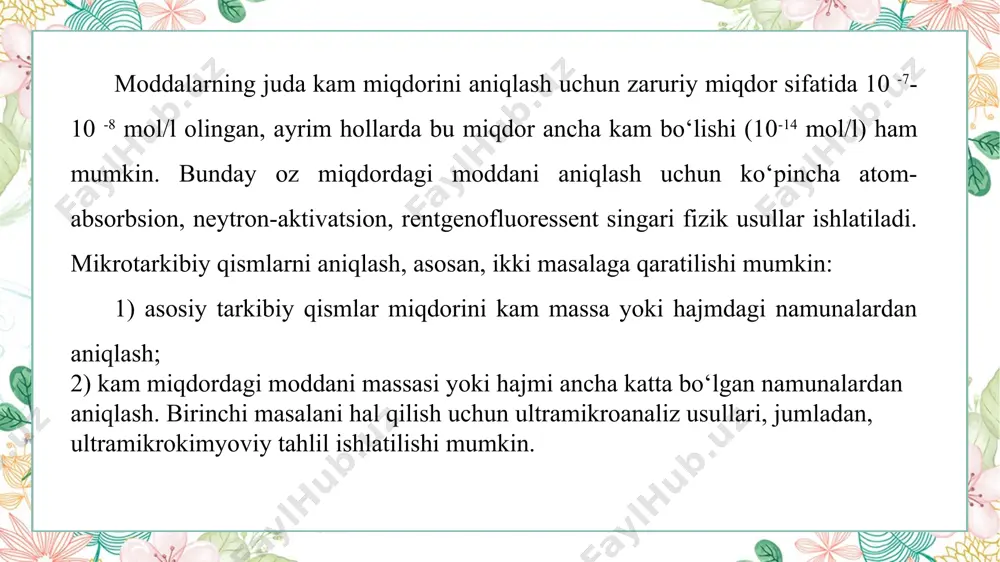 idan foydalanib ajratiladi. masalan, kristallizasiya usuli bilan m1 komponent kristalga tushuriladi (kristallantiriladi). m2 esa eritmada qoladi, m1 filtrlanib ajratiladi. bug‘latish bilan m1 qattiq jism sifatida qoladi m2 esa bug‘lanib chiqib ketadi. distillash tarixi. distillangan suv kamida miloddan avvalgi 200 yildan beri ma’lum. aleksandr afrodisiy uni ishlab chiqarish jarayonini tasvirlab bergan . aslida, hatto aristotel o‘zining "meteorologiya" risolasida dengiz suvini bug‘lanish orqali tozalashni tasvirlab, mohiyatan distillash haqida gapirgan. etil spirtini distillash haqidagi birinchi ma’lumotlar bizning eramizning boshlariga to‘g‘ri keladi va iskandariyadan kelgan yunon alkimyogarlaridan olingan. deyarli bir vaqtning o‘zida spirtli ichimliklarni distillash xitoy xan imperiyasida ma’lum bo‘ldi. xi asrda avitsenna efir moylarini olish usuli sifatida distillash haqida gapirdi. distillatsion ajratish va konsentrlash bu usul uchuvchan moddalarni haydashga asoslangan. ma’lumki, moddalar turli haroratda haydaladi. suyuq moddalar gazga (bug‘ga) aylanib haydalsa, ayrim qattiq moddalar suyuqlanmasdan birdaniga gazga aylanadi. bu hodisa sublimatsiya deyiladi. gaz holatiga o‘tgan modda sovutilib, kondensatlanadi va ajratib olinadi. gaz holatidagi …