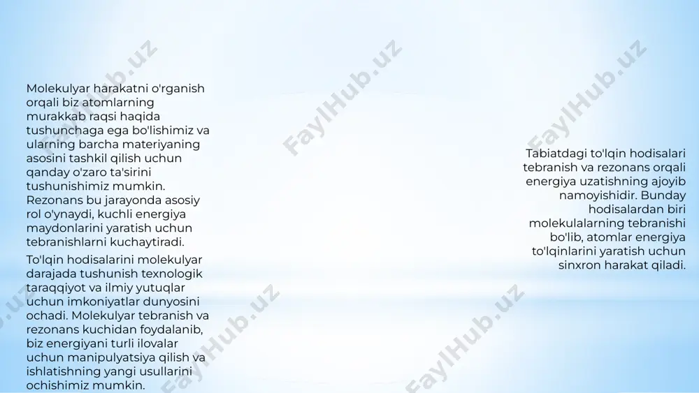 tabiatdagi to'lqin hodisalari haqida moleykulalar tebranishi - Page 5