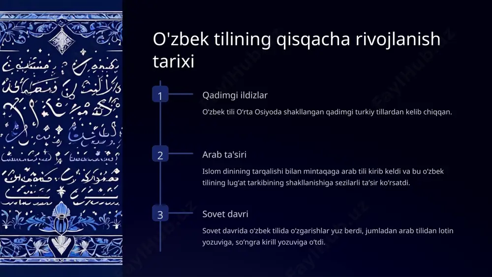 o`zbek tilining qisqacha rivojlanish tarixi - Page 4