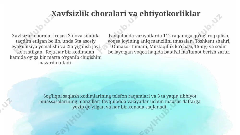 favqulotta vaziyatdan keyingi hisobotlar - Page 5