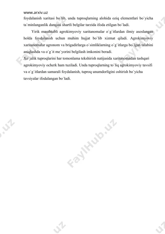 tuprоqlаrni аgrоkimyoviy tеkshirish vа хаritаlаsh fаnining mаqsаdi vа vаzifаlаri - Page 3