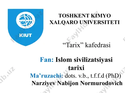 musulmon renesansida davlat boshqaruvi — PPTX