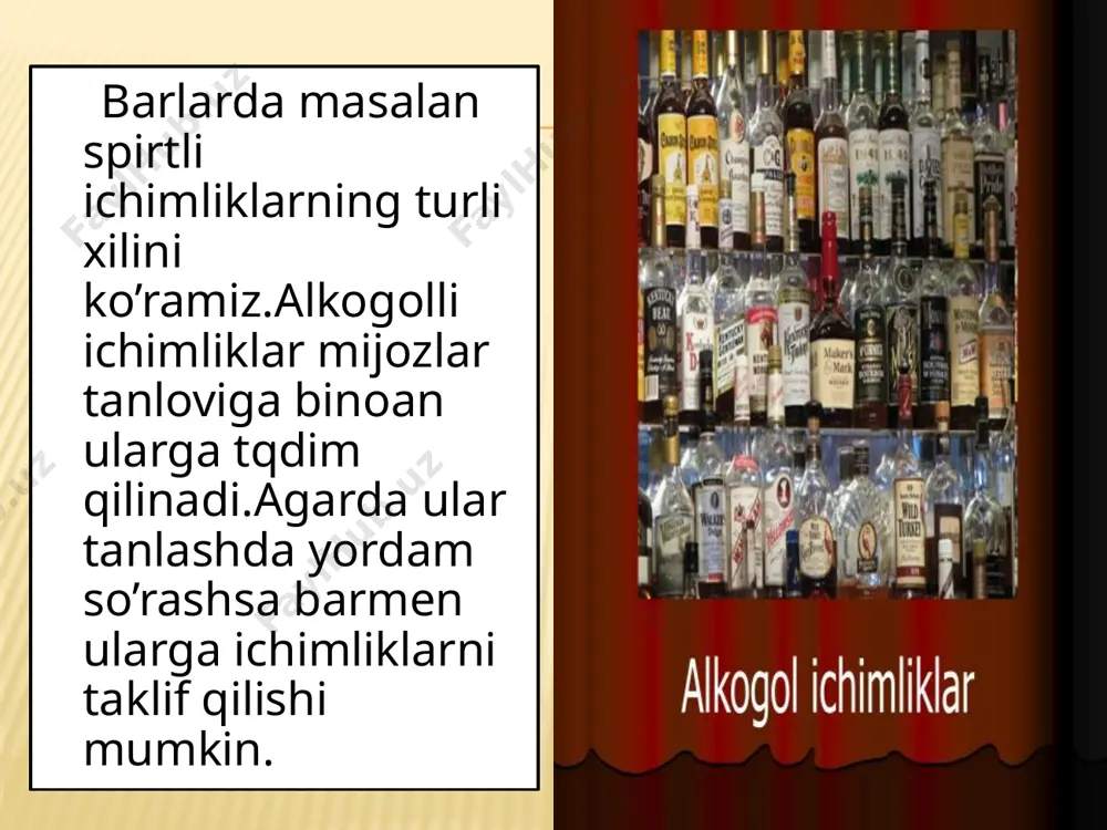 restoranda spirtli va spirtsiz ichimliklar - Page 3